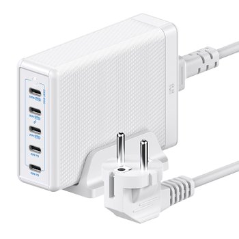 USB PD 230W PPS GaN 접지 멀티 초고속 충전기 GE610 화이트
