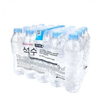 (선택 석수 500ml x 20개(무라벨))석수 500ml x 20개 무라벨 먹는샘물 생수