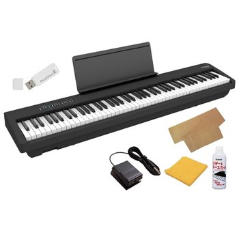 [해외] Roland FP-30X BK 블랙 스피커 내장 포터블 피아노 및 유지보수 용품 세트