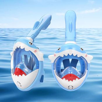 플레이풀 LO38EX89 풀페이스 아동용 스노클 마스크 상어 유니콘
