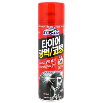 국산 WRG937Y2 타이어 광택 코팅 스프레이 550ml 갈라짐 방지
