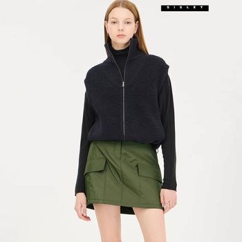 울 블랜드 부클 집업 베스트 SAKC40461_P431850725