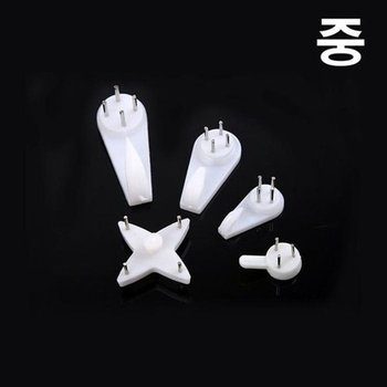[JH1P32Q2_52C0]못 핀행거 달린 후크 걸이 중 5P