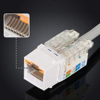 해킹 UTP 인터넷 CAT5E 방지 기밀 키스톤잭 유출 보안 노트북복사 단자
