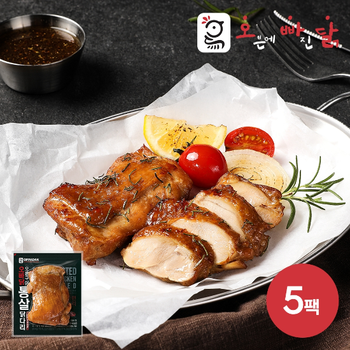 [오빠닭] 시그니처 오븐구이 통살 닭다리 구이 간장바베큐맛 100g 5팩