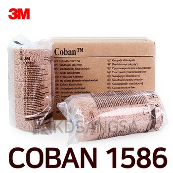 3M 3M 코반 1586 자가점착붕대 6인치 12롤 자가접착붕대