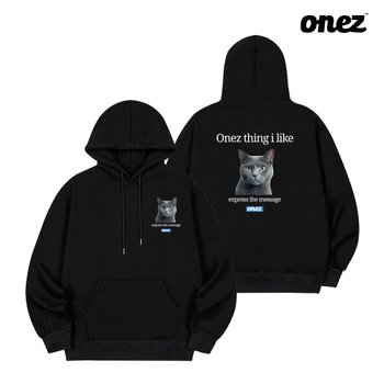[ONEZ] 원즈 OZ 기모 후드티 RUSSIAN BLUE (OZ221) 블랙