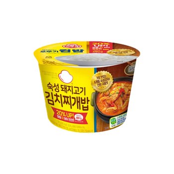 오뚜기 컵밥 숙성돼지고기 김치찌개밥 310g 6개