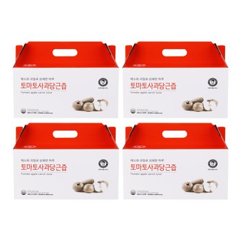 [김재식헬스푸드] 토마토 사과 당근즙 100ml 30팩 4박스 (총120팩)