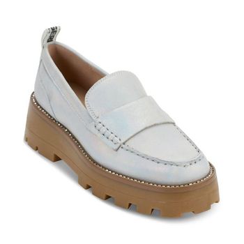 칼라거펠트 우먼 Maysun 슬립온 플랫폼 러그 솔 로퍼 - 실버 14996837 327352