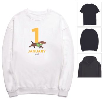 키밍 January 티셔츠 1월 겨울 눈사람