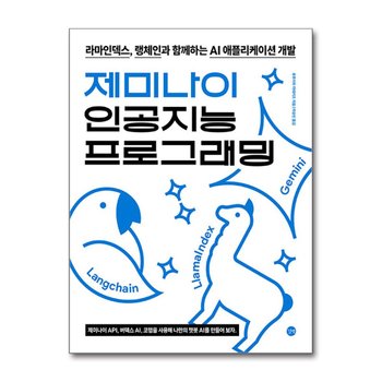 제미나이 인공지능 프로그래밍 - 라마인덱스 랭체인과 함께하는 AI 애플리케이션 개발