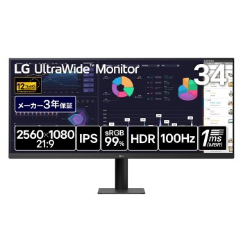 [해외] LG 울트라와이드 모니터 UltraWide 34U511A-B 34인치 IPS sRGB 99% 블랙
