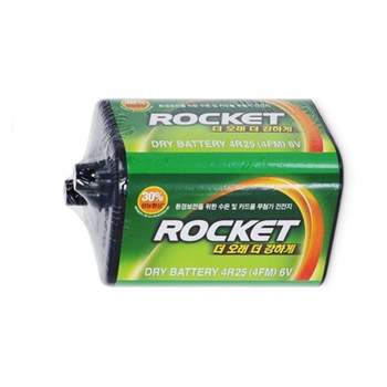 로케트 망간건전지 6V 4R25 4FM 4개 랜턴 후레쉬 큰 대형 사각