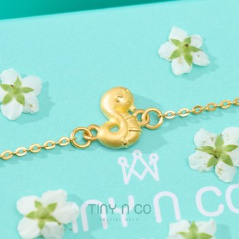 순금 24K 코코 3.75g 뱀띠 스마일뱀 체인팔찌 돌팔찌