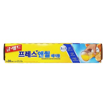 글래드 프레스앤씰 매직랩 일반형 ( 30cm x 21.6m ) x 12개 / 일회용랩