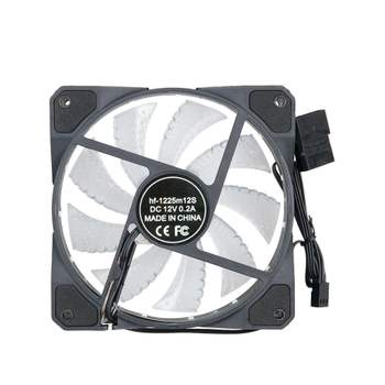 120mm 12V 4핀 3핀 LED 그린 쿨러 케이스 9개 팬 블레이드 쿨링 데스크탑