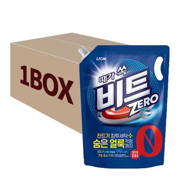 비트 UKZN8095 제로 진드기 세탁세제 리필 일반용 2L 6팩