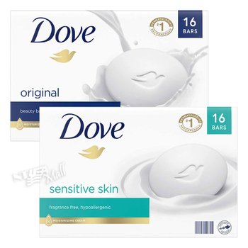 [해외] 도브 센서티브/오리지널 뷰티바 스킨 비누 16개 DOVE MOISTURIZING BEAUTY BAR