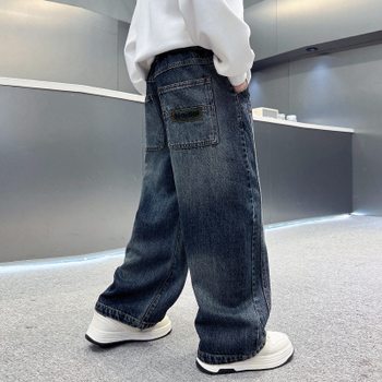 스티치 와이드 데님 R21047