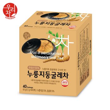 송원 누룽지 둥굴레차 40T