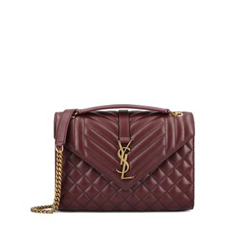 [해외배송]  엔벨롭 미디엄 레더 크로스바디 백 600185AACT76195 B0711816745