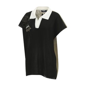 여성 배색 나그랑 반팔 니트 DM1LKT009_P322678242