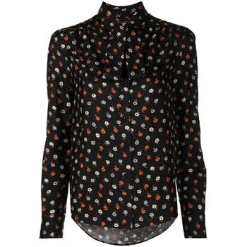 생로랑 플로럴 프린트 긴소매 블라우스 660889Y5D17 T