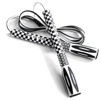 [MEK40457_53EA]검정 발목 와이어 줄없는 실내줄넘기 K-111