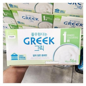 풀무원 다논 그릭 달지 않은 플레인 90g x 16컵 코스트코