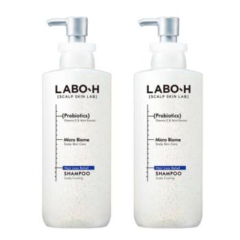 [2개] LABO-H 라보에이치 프로바이오틱스 안티헤어로스 두피쿨링 샴푸 400ml (S37556920)