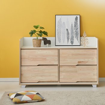 아로마 4단 전도방지 1200 와이드서랍장