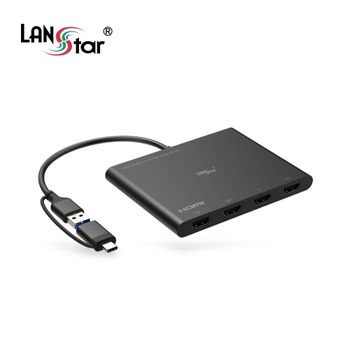 USB3.0 A C타입 to HDMI 4포트 쿼드 모니터 컨버터 hdmi컨버터 usbtohdmi 듀얼모니터젠더