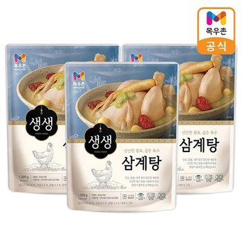 목우촌 생생 삼계탕 1kgx3개
