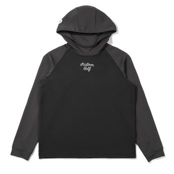 말본골프긴팔 LQS M4321PTL09BLK 컬러블럭 미드레이어 후드 BLACK (MAN)