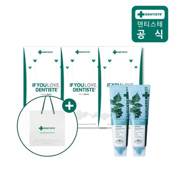 시암코스메티컬 덴티스테 선물세트2p 뉴센서티브케어 100g 2개 X 3세트 (쇼핑백)