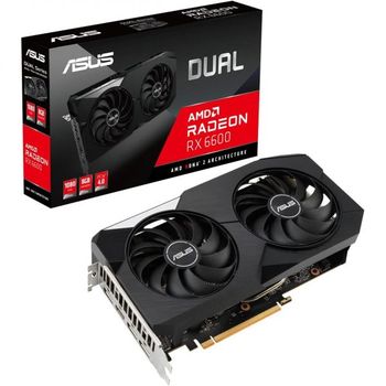 [해외] 영국 아수스 그래픽카드 ASUS Dual AMD Radeon RX 6600 8GB GDDR6 Gaming Graphics Card RDNA 2