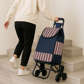 온라인 쇼핑카트 세발 장보기 바퀴 달린 카트 계단용