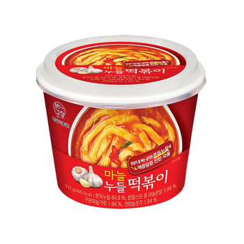 본고장 마늘누들떡볶이 즉석조리 용기컵 212g x 6개