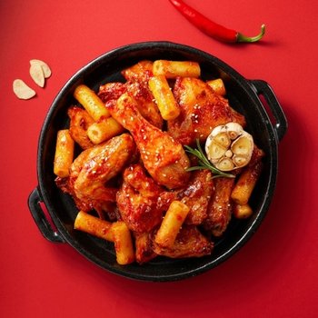 마니커에프앤지 바사삭 매콤 치킨 떡볶이 550g x 2봉
