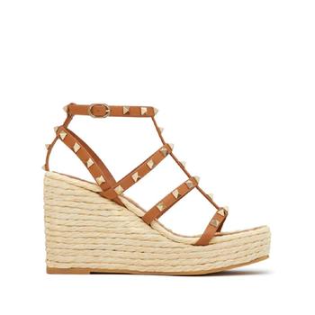 25 FW 발렌티노 가라바니 락스터드 웨지 샌들 95mm WS0F95ZNL TP433935941