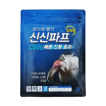 신신파스 일체형 파스 시원한 붙이는 냉각제 5매