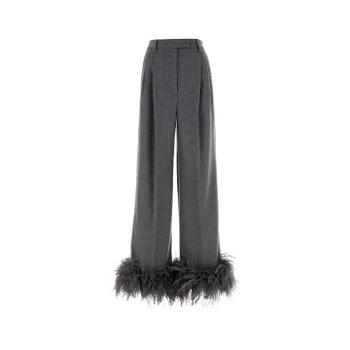 [해외] 프라다 P263HPSOOO133C F0031 Grey cashmere wide leg pant