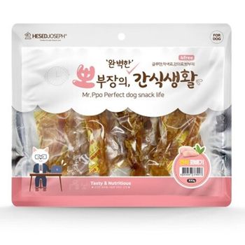휴먼그레이드간식 강아지 닭가슴살 꽈배기 육포 300g 1P 영양 져키 스낵