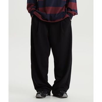 NBMLF41943 UNI 컬리지 원턱 와이드 팬츠 (BLACK) NBMLF41943_19 284936