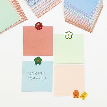 컬러 시밀러 메모 장 D 색 단어장 종이 지 접기 학