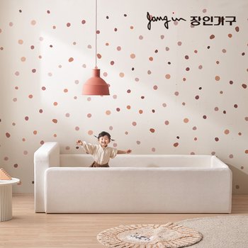 장인가구 하랑 E0 패브릭 슬림헤드 저상형 패밀리침대 SS+SS 둥지형 프레임