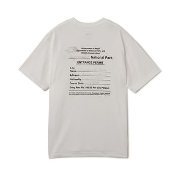 [해외] 노스페이스 S/S Entrance 퍼미션 티셔츠 쇼트 슬리브 - 화이트 11060372