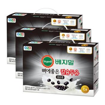 베지밀 뼈에좋은 칼슘 검은콩 두유 190ml 72개 (S50311080)
