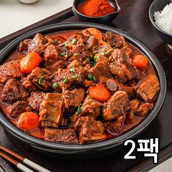 마늘듬뿍 매운 돼지갈비찜 450g*2팩